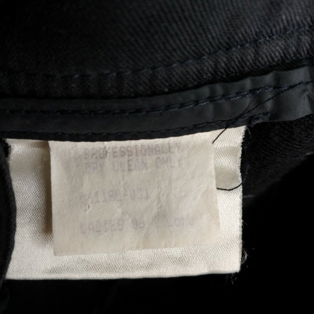 Vintage Schoeller Skifans Ski Snow Pants Woman 6 Stirrup Black Wool Blend Winter - Picture 3 of 12